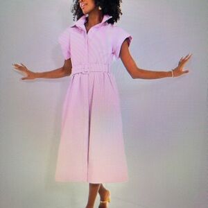 Tuckernuck Chloe Dress in Lilac with Belt